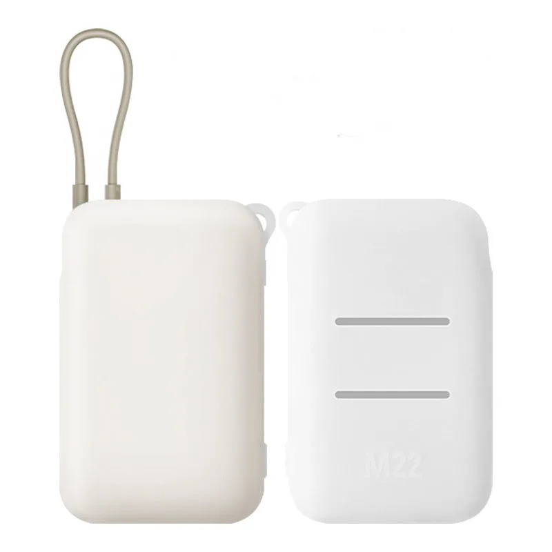 Powerbank Case Silicone Protector Case for Xiaomi Built-in Cable Power Bank 10000mAh P15ZM Skin Shell Sleeve Protector Cover view 6