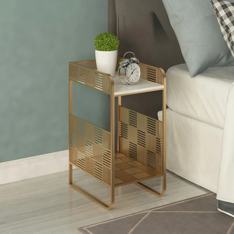 Bedside table Small simple modern light luxury household bedroom Mini small size 30 ultra-narrow 20cm wide bedside table