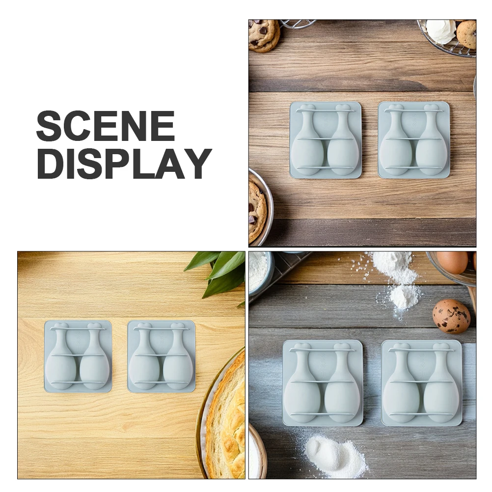 

2pcs Chicken Leg Silicone Baking Tool Non-Stick For Diy Chocolate Cake Candy Fondant Cookies Home Kitchen Use Silicone Cake Mold