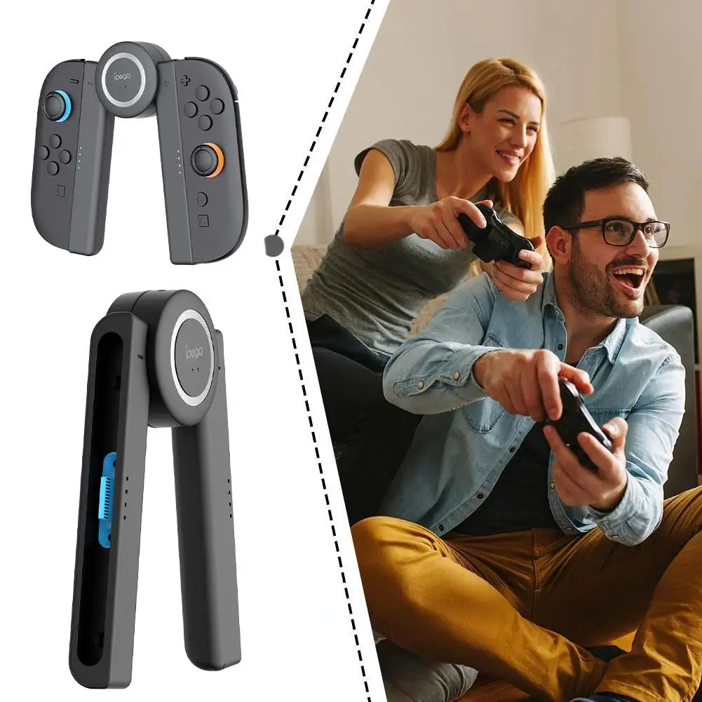 For Nintendo Switch2 Dual Grip Joycon Charging Base Portable Controller Holder Grip Black Controller Charging Station For Switch - view 4