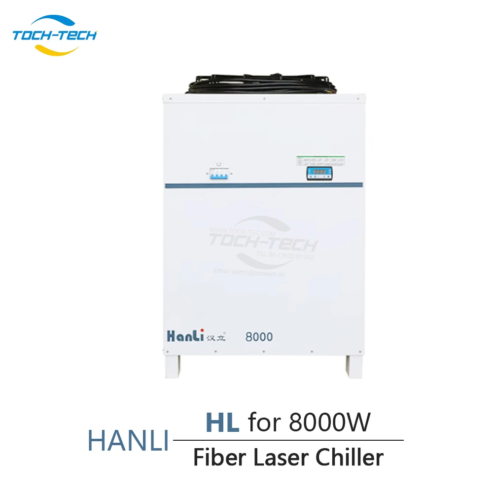 Water Chiller Industrial Water Cooler HANLI HL 8000W 12000W Fiber Laser Chiller For Cutting Machine