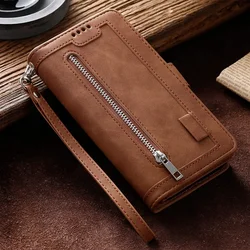 For Redmi Note 14 13 12 11 10 Pro 5G 4G Leather Zip Wallet Case For Xiaomi Redmi Note 13 Pro Plus 14S 12S 11S 10S 12 Turbo Funda