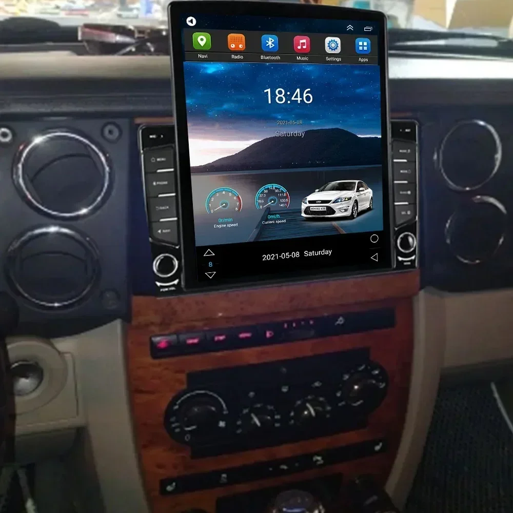 2Din Android 15 Car Radio For Jeep Commander XK 2007+ Multimedia Video Player GPS Stereo Carplay DSP RDS Camera