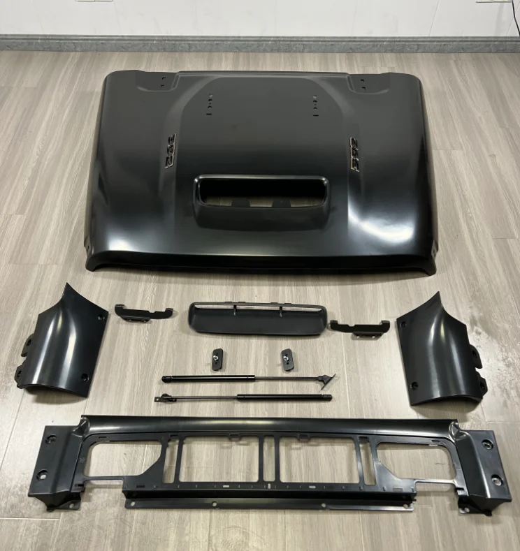 

High quality Auto Parts Black steel engine bonnet 392 hood for jeep wrangler JL 2018+& jeep Gladiator JT