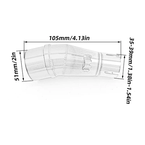 Imagen 2 del producto Tubo de enlace medio para motocicleta, adaptador antideslizante para Kawasaki Z250 Ninja 250, 300, Ninja250, Ninja300, 2013-2016, piezas
