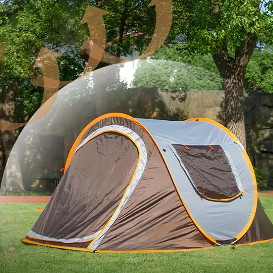 Outdoor camping boat-shaped tent, automatic folding tent, no need to set up waterproof and weatherproof tent for camping