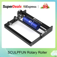 SCULPFUN Laser Rotary Roller Laser Engraver Y-axis Rotary Roller 360° Rotating for  6-150mm Different Engraving Diameter