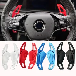 Shifter Paddles For Skoda ENYAQ iV Octavia Scout RS VRS A8 MK4 Karoq Kodiaq 2021 Sportline Car Steering Wheel DSG Gear Extension