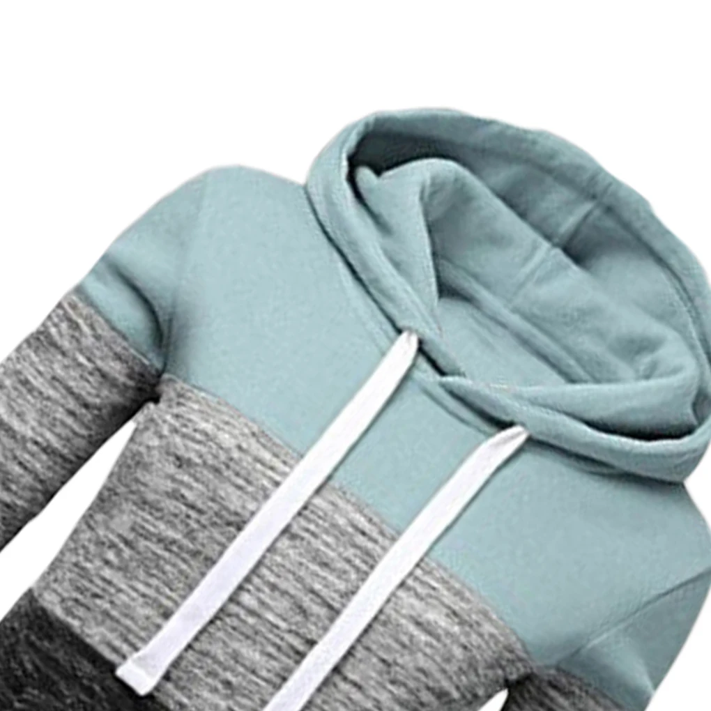 Sudaderas con capucha con cordón para mujer y niña, sudaderas con capucha con bolsillo de retales