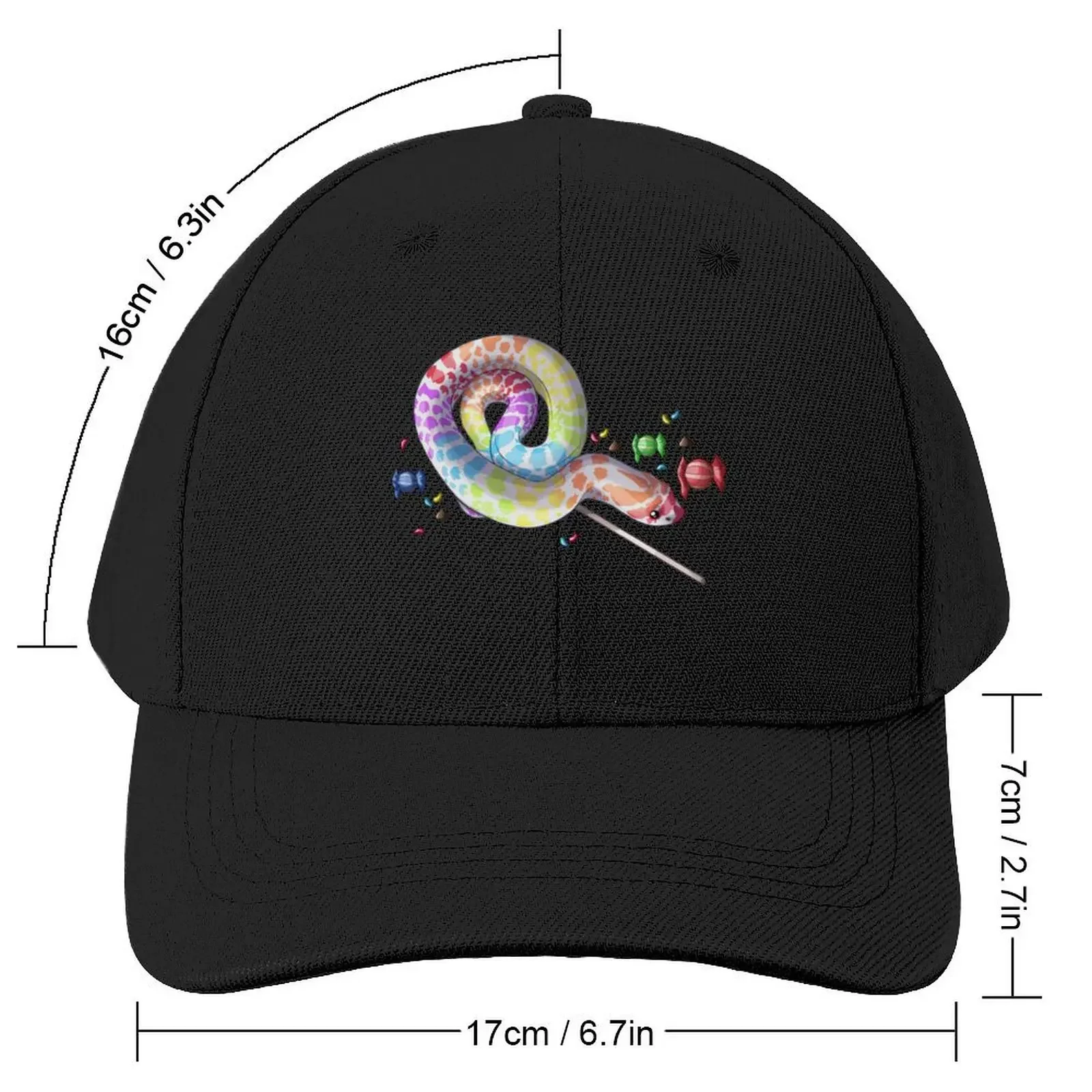 Hognose Snake Candy Design Baseball Cap Uv Protection Solar Hat fashionable Streetwear Designer Man Women's