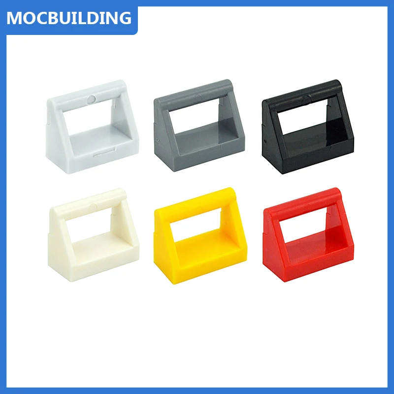 50g Around 92PCS Moc Building Blocks Parts Bricks 2432 Tile Modified 1 x 2 with Bar Handle Diy Compatible Assmble Particles Toy