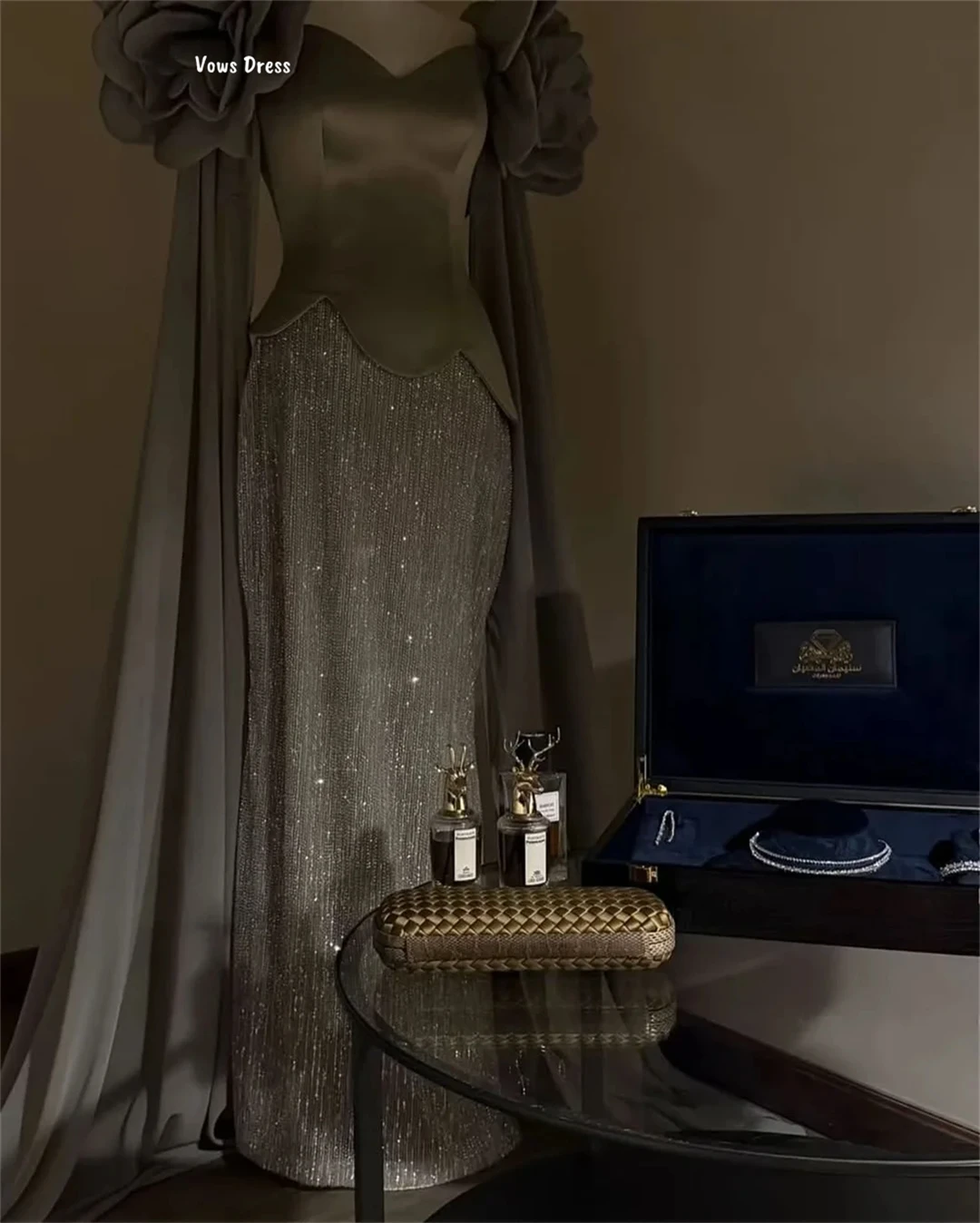 Vows Custom Made Evening Dresses for Special Occasions Robes De Cocktail Puff Sleeves Elegant Prom Dresses 2025 Fishtail Skirt