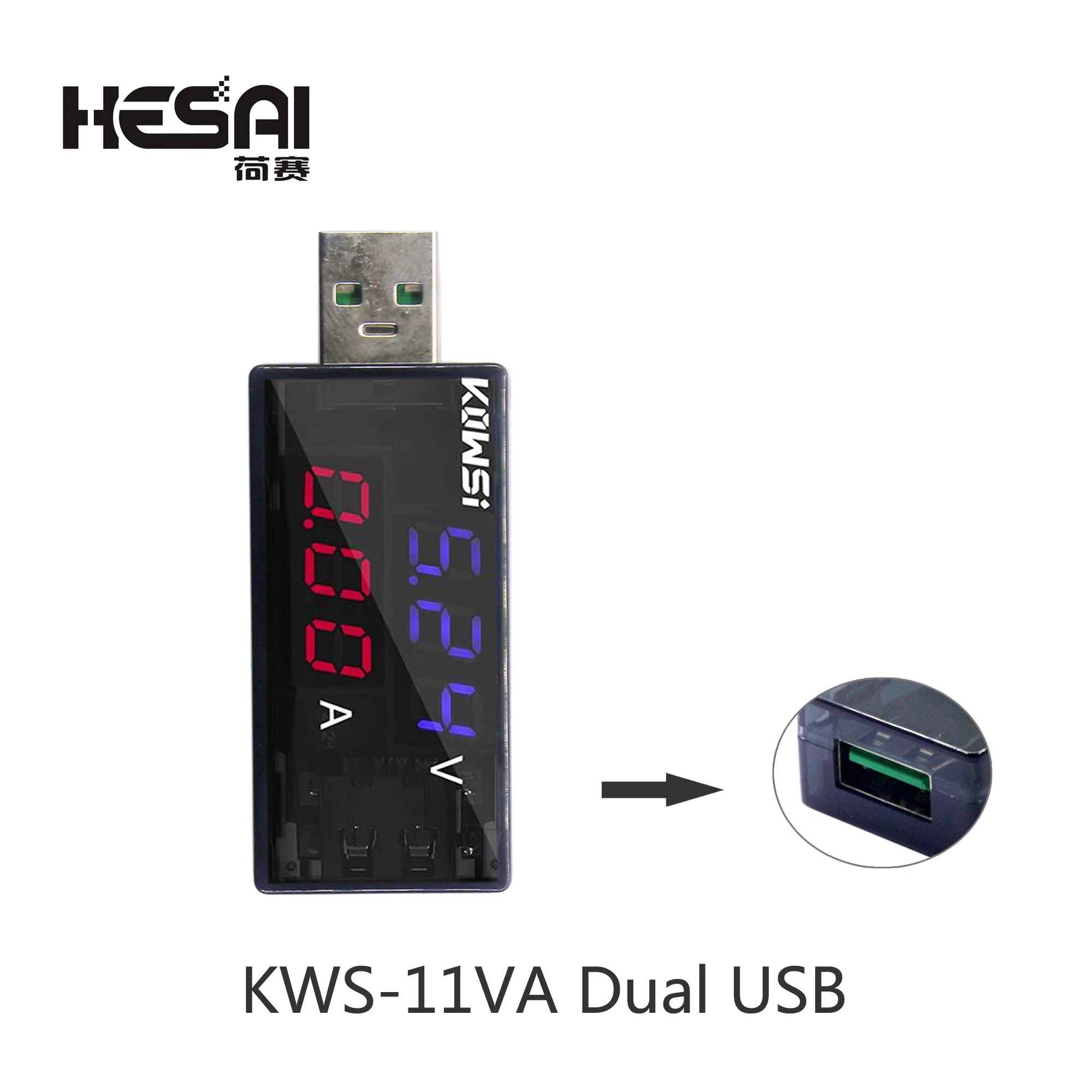 KWS-11VA/KWS-MX18L/KWS-065C USB/typ-C Tester detektora napięcia ładowania woltomierz do akumulatora amperomierz ładowarka lekarz