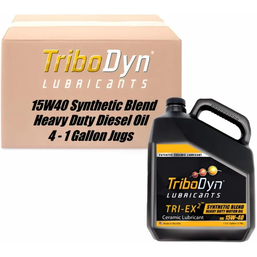 TRIEX2 15W40 زيت محرك صناعي عالي التحمل مع طلاء سيراميك حاصل على براءة اختراع لإصلاح الملابس لمحركات عالية الأداء مثالية f #1