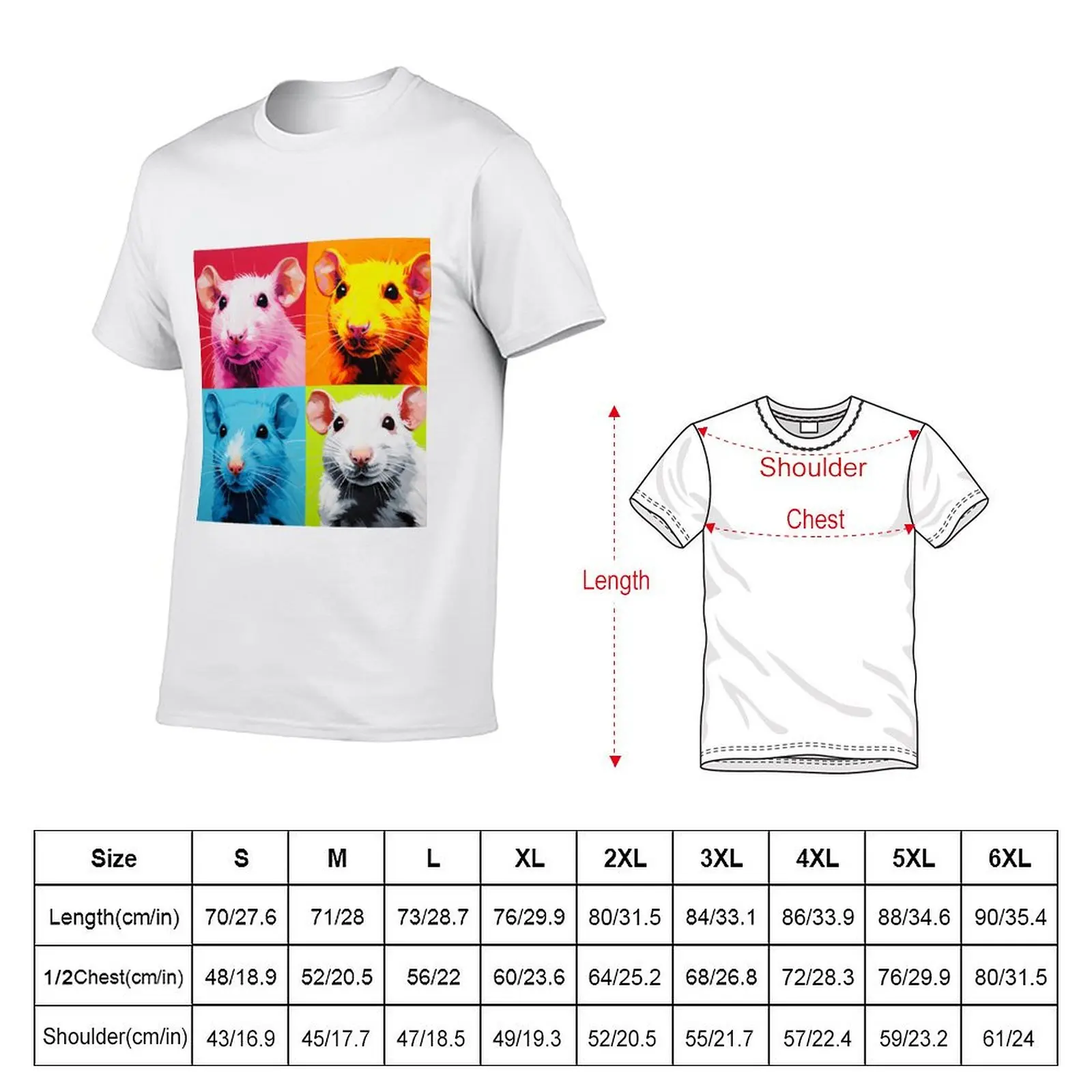 Cute Rats - Funny Rat Designs T-shirt vintage clothes customizeds boys whites slim fit t shirts for men