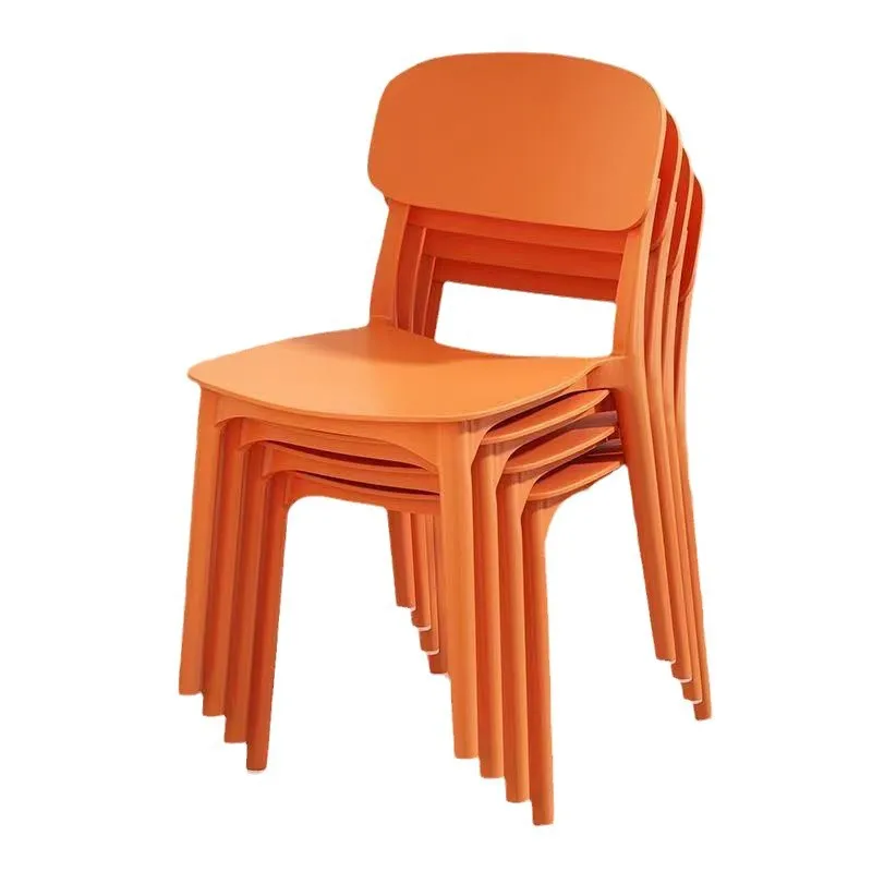 

Plastic chair household thickened Nordic restaurant back chair dining table commercial modern simple and comfortable