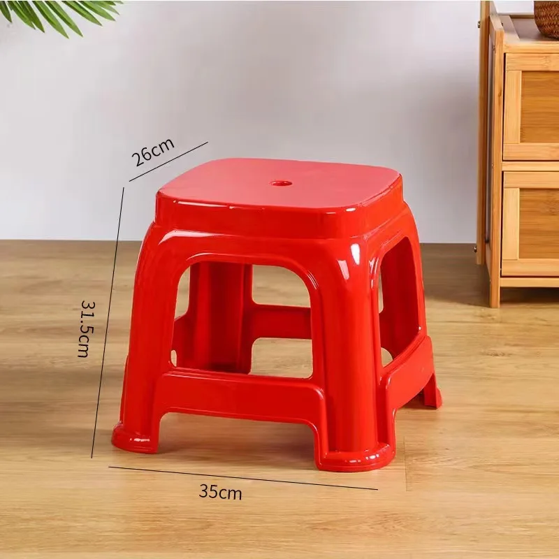 0565 Thickened anti-fall stool chair simple style outdoor meeting home square stool stackable