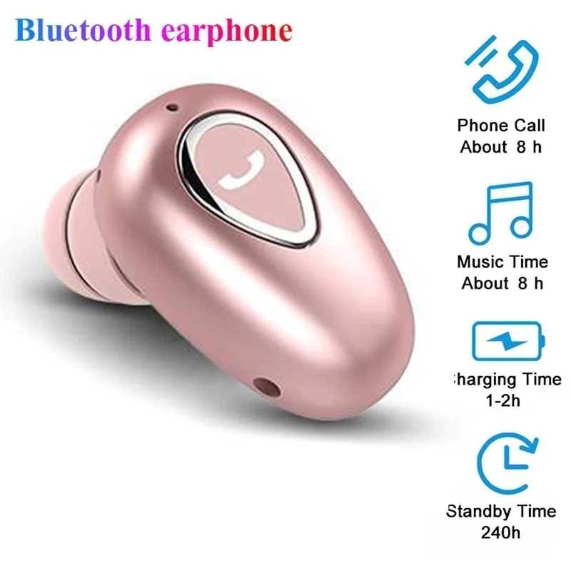 Mini Earphones Wireless Bluetooth 5.0 Headphones Hands Free Sports In-Ear Earbuds HiFi Music Gaming Headset With Mic For iPhone