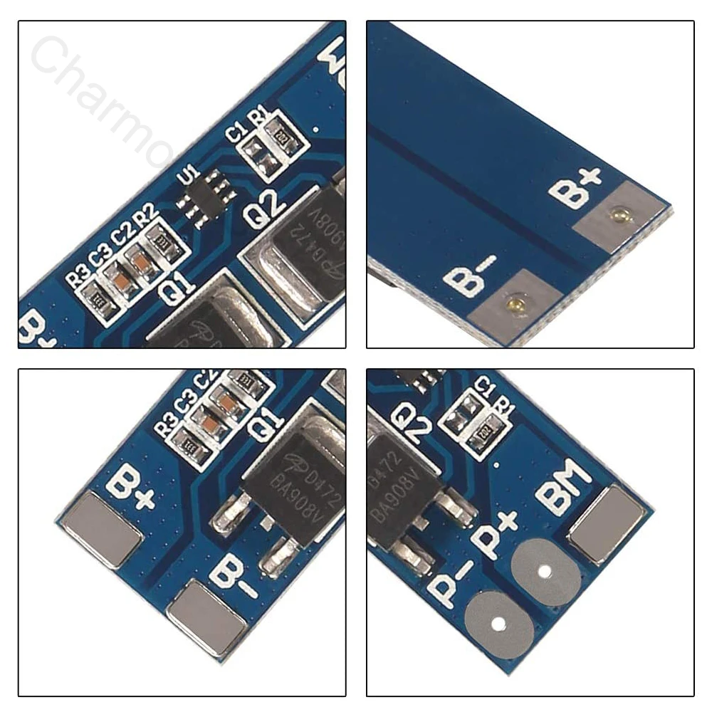 2s 8a Li-ion 7.4v 8.4v 18650 Bms Pcm 15a prąd szczytowy tablica zabezpieczająca baterię Bms Pcm dla Li-ion bateria Lipo Pack Max 15a