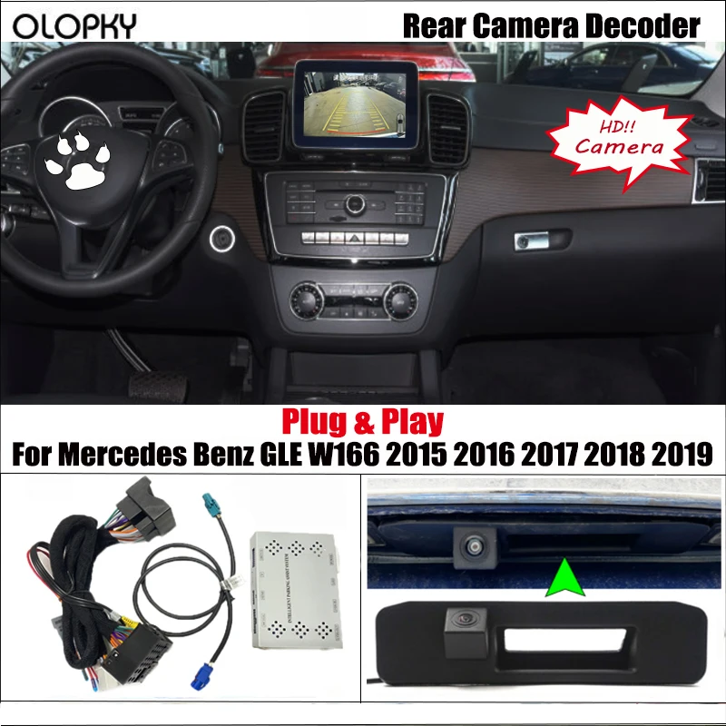 

Rearview Camera For Mercedes Benz GLE Class W166 2015-2019 Original Screen / Front Rear View Reverse Camera Decoder Accessories