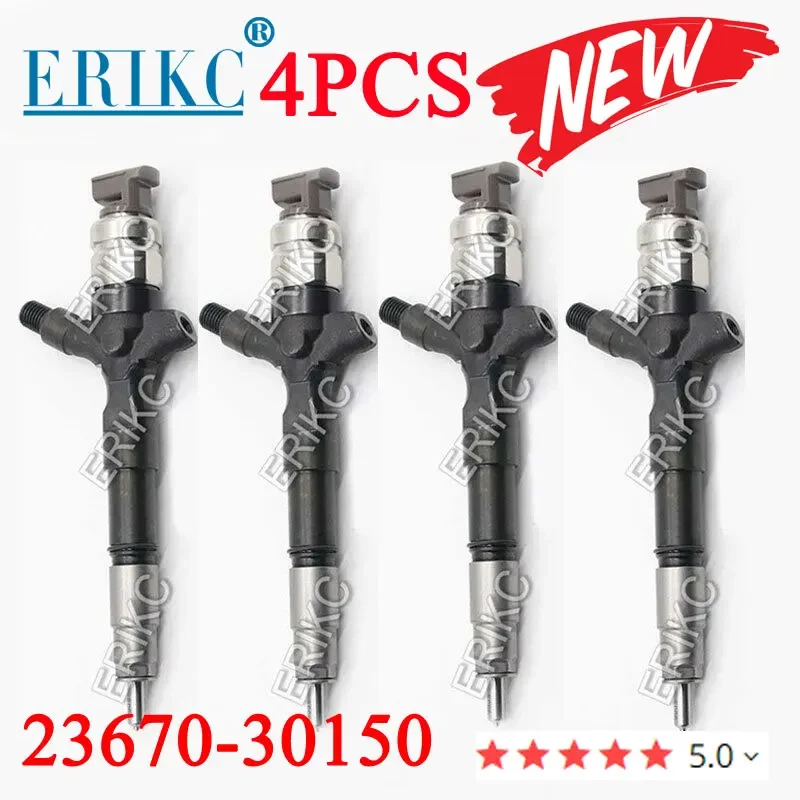 

4PCS Diesel Injector Parts 23670-30150 Common Rail Fuel Injection 2367030150 Fit for Toyota Hiace 2.5 2KD 23670 30150