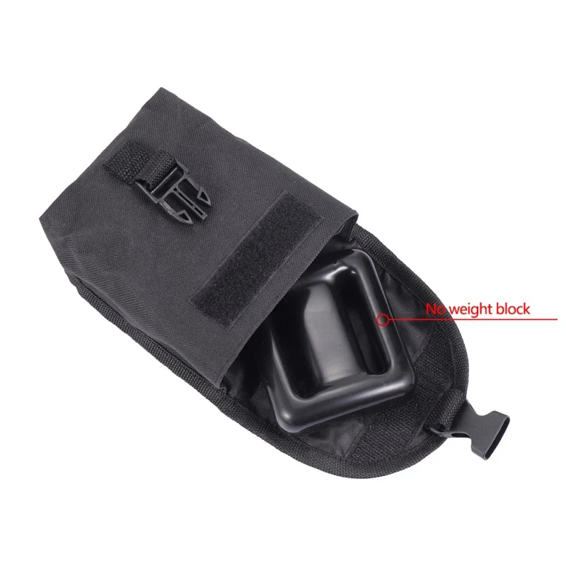 Nylon Scuba Diving Trim Counter Weight Pocket Pouch with Quick Release Buckles Ballast Weight Pouch for Cave Wreck Diving