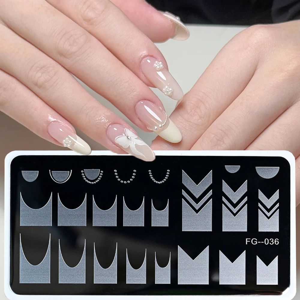 1 stücke Einfache Schwarz Fran – Nail Art Stamping Kit Bewertung und Preis