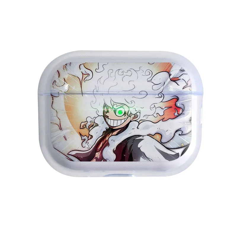 Roronoa Zoro Glowing eyes One Piece Earphone Phone Case for Apple AirPods 1 2 3 Pro 4 Pro2 2nd Cartoon headset headphone Cover - view 5