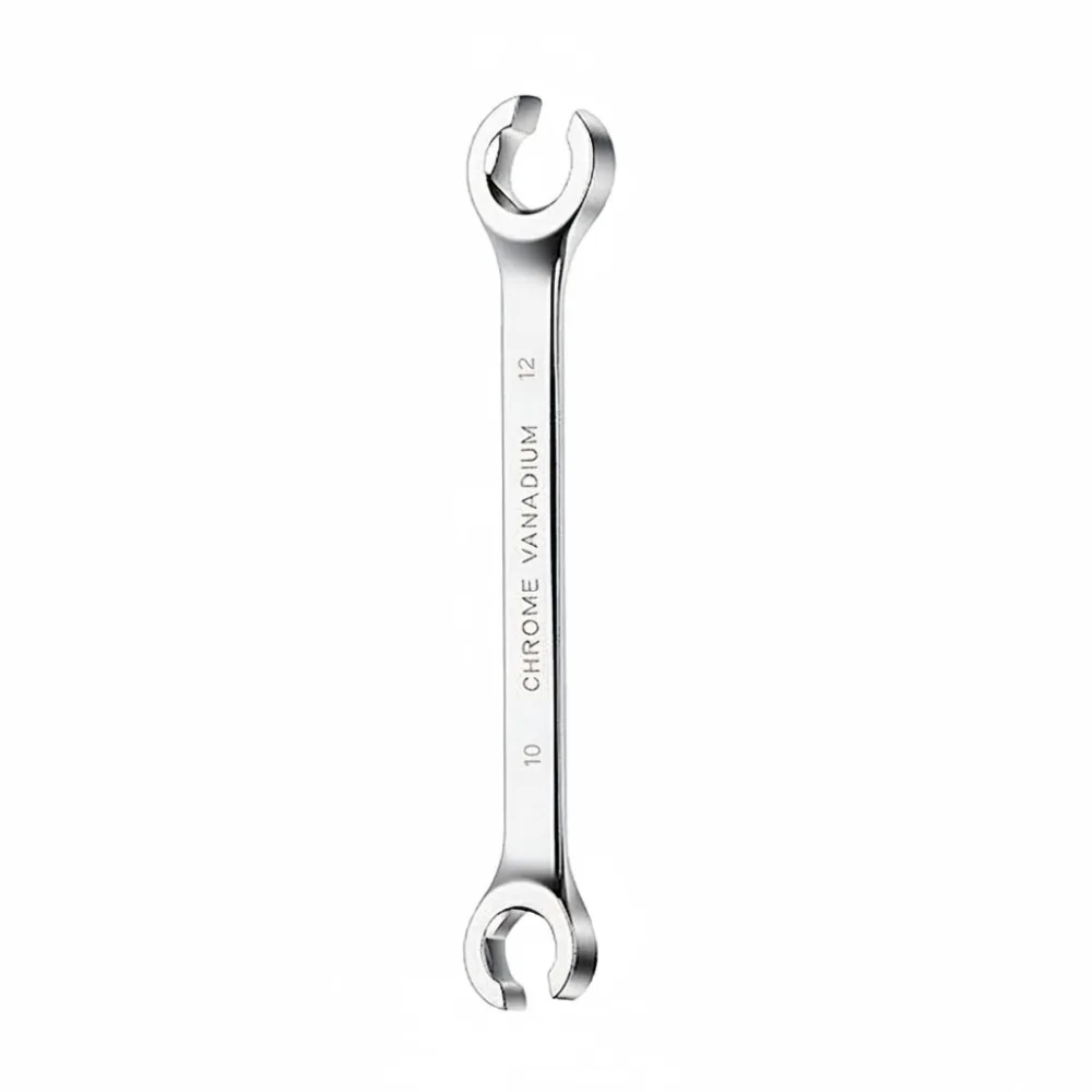 Hand Tool 8-19mm Flare Nut Wrench Double Head Mirror Finish Brake Line Wrench Open Ring Open Ring Spanner Car Repair