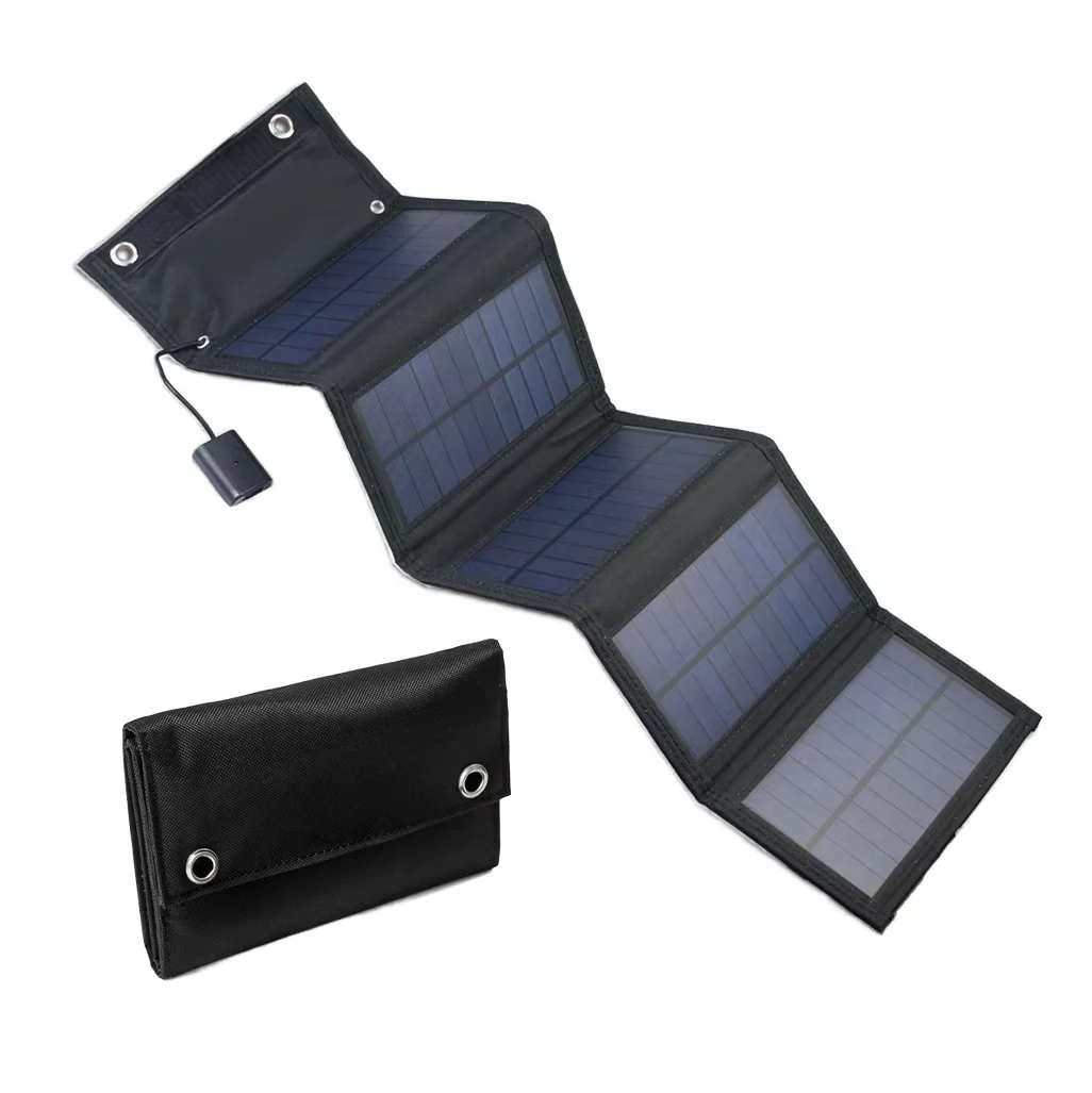 

15W Portable Foldable Solar Panel Monocrystalline ETFE Cell Charger for Camping Cell Phone & Tablet RV Parts