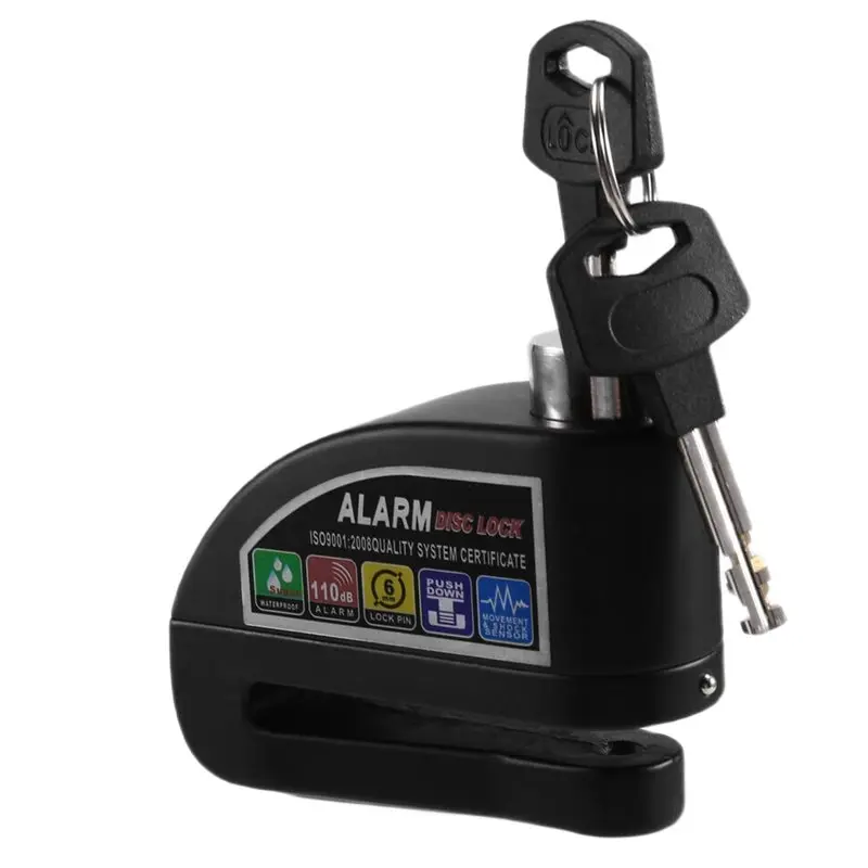 ELECT-Anti-Diebstahl Rad Scheibenbremse Schloss Wasserdicht Sicherheitsalarm Für Motorrad Roller Fahrrad Scheibenbremse Schloss Schutz