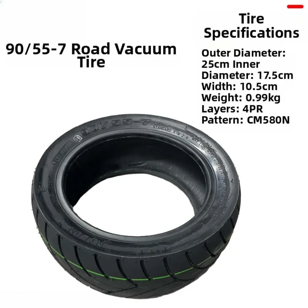 

For Segway For Ninebot GT1 Electric Scooter Tubeless Tire 90/55-7 Shock-absorbing Thickened Vacuum Tire E-scooter Modified Parts