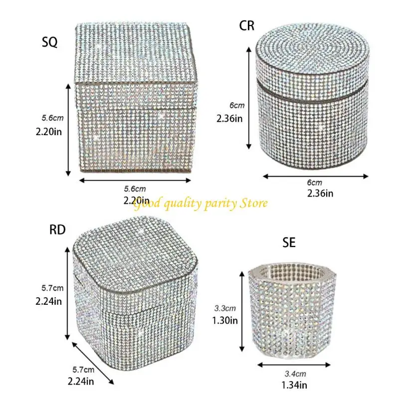 كوب M4YA متعدد الوظائف لفن الأظافر مع زخرفة من أحجار الراين لتنظيف الفرشاة وعرض المجوهرات بمظهر دقيق #6