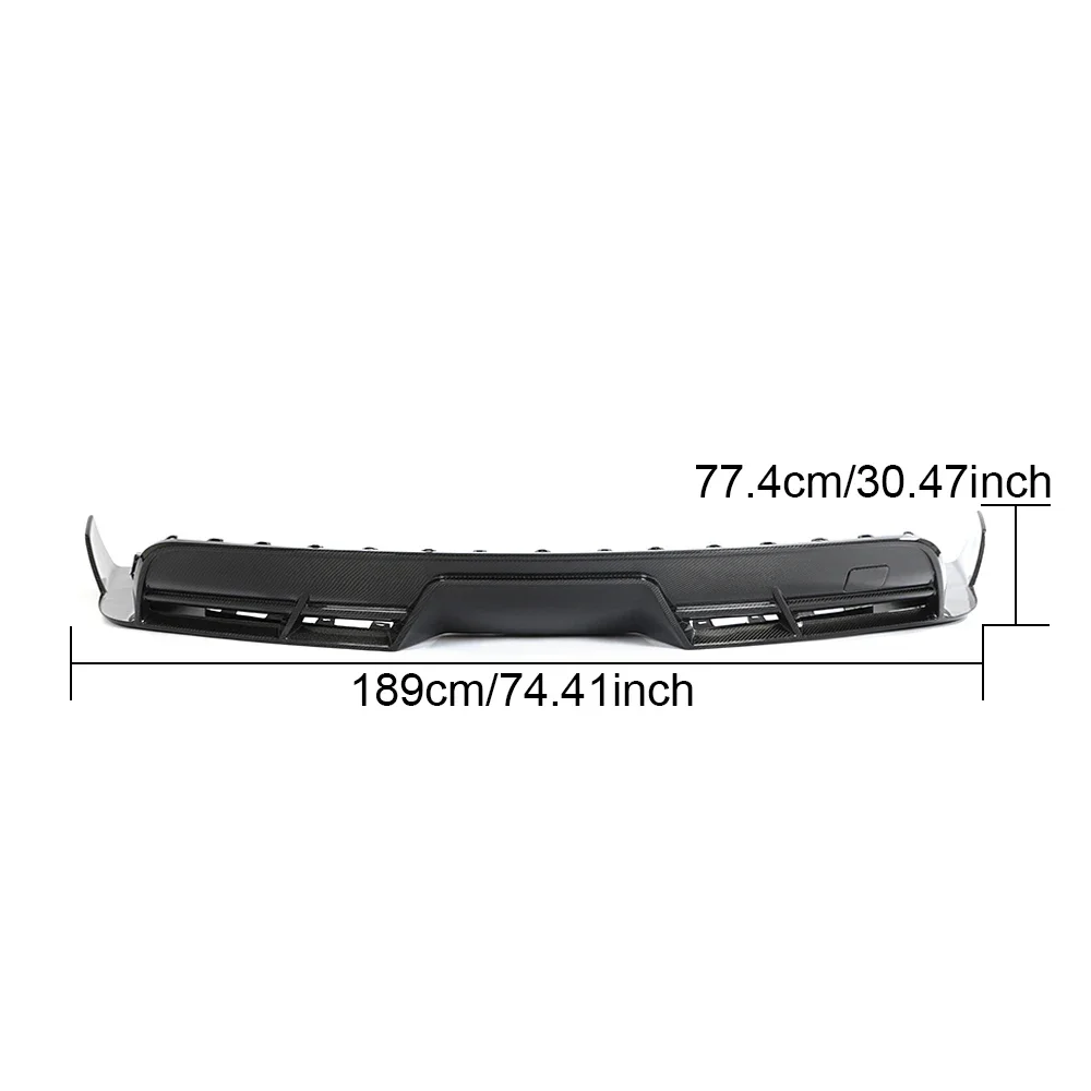 Carbon Fiber Auto Car Rear Diffuser for Tesla Model S Plaid 2021-2024