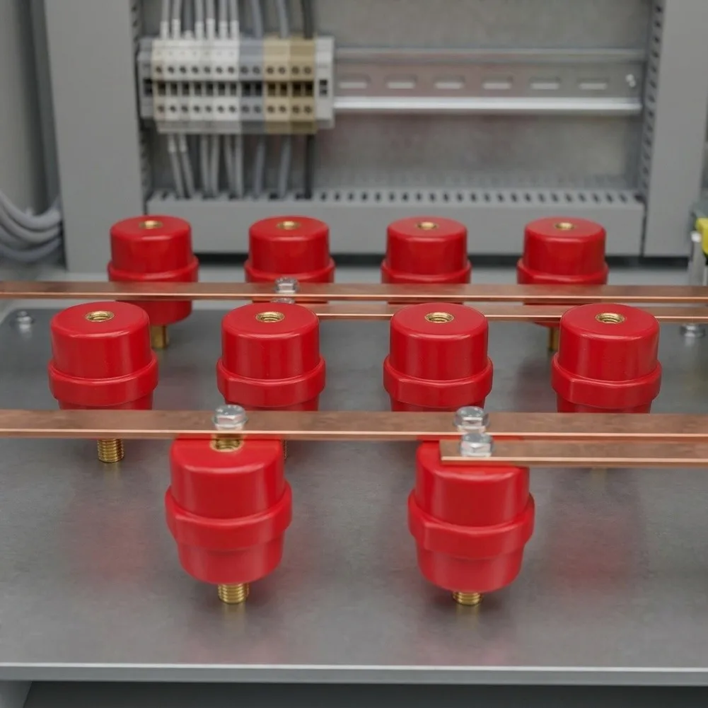 For Reliable Insulation Polyester Bracket Busbar Terminal Reduced Maintenance Costs For Electrical Installations