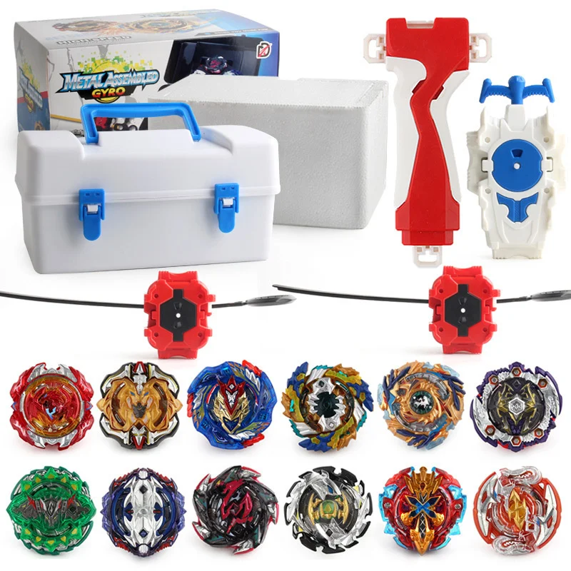 20 Burst Gyroscope Toolbox Sets With Bidirectional Transmitter For Combat Gyroscope Beyblade Spinning Toys Sale Top Spinner Toy