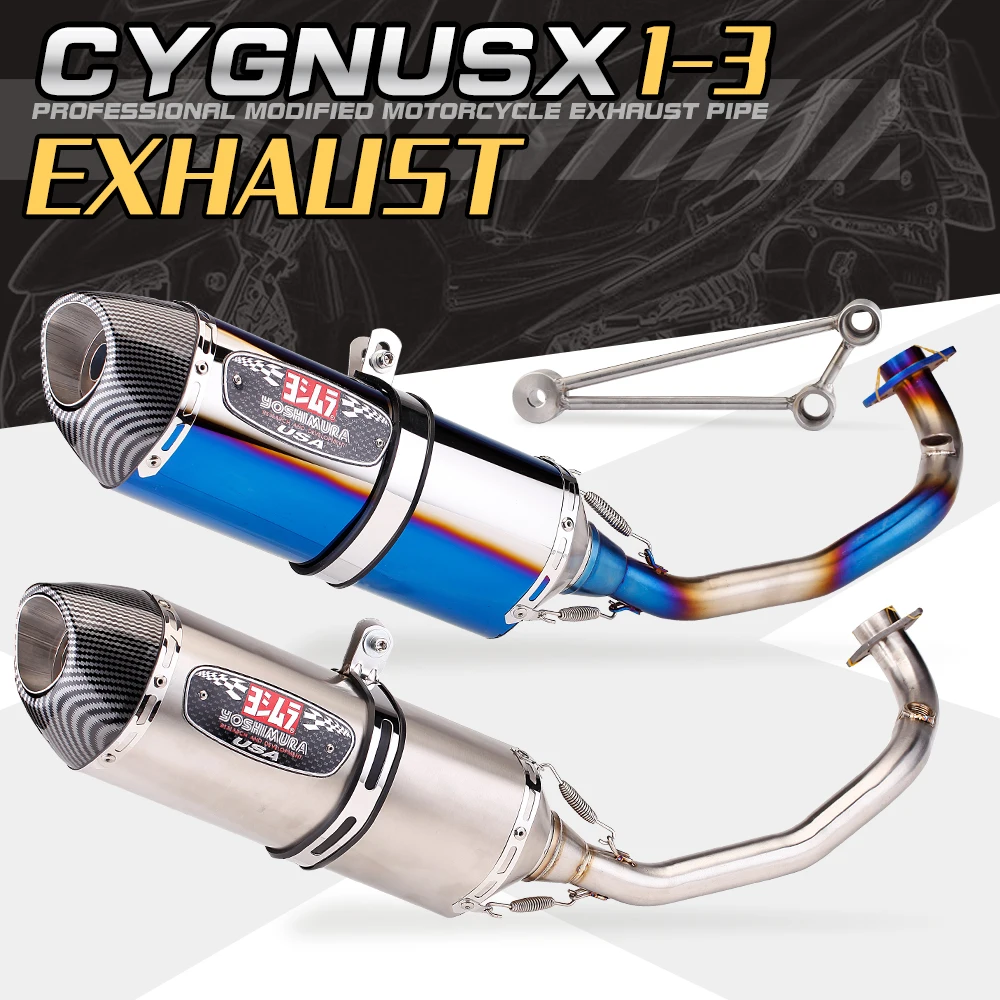 For YAMAHA Cygnus V1-V3 Exhaust escapefront link pipe full exhaust muffler styem Slip on 51MM motorcycle exhaust muffler