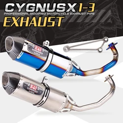 For YAMAHA Cygnus V1-V3 Exhaust escapefront link pipe full exhaust muffler styem Slip on 51MM motorcycle exhaust muffler