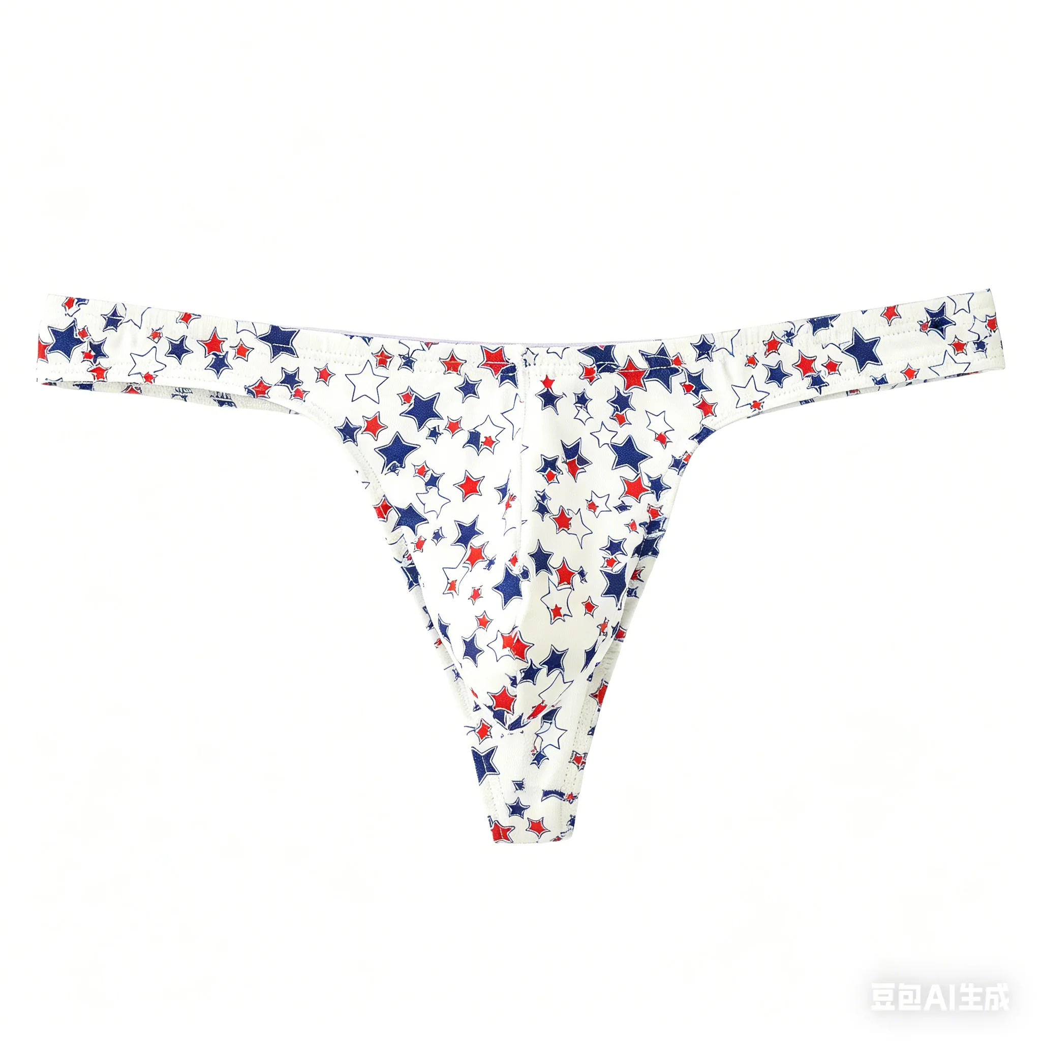 

Men's Low Rise Star Print Thong, Sexy Pouch T-Back Underwear Casual & Erotic Briefs Gays Erotic Open Buttock Underpants G-string