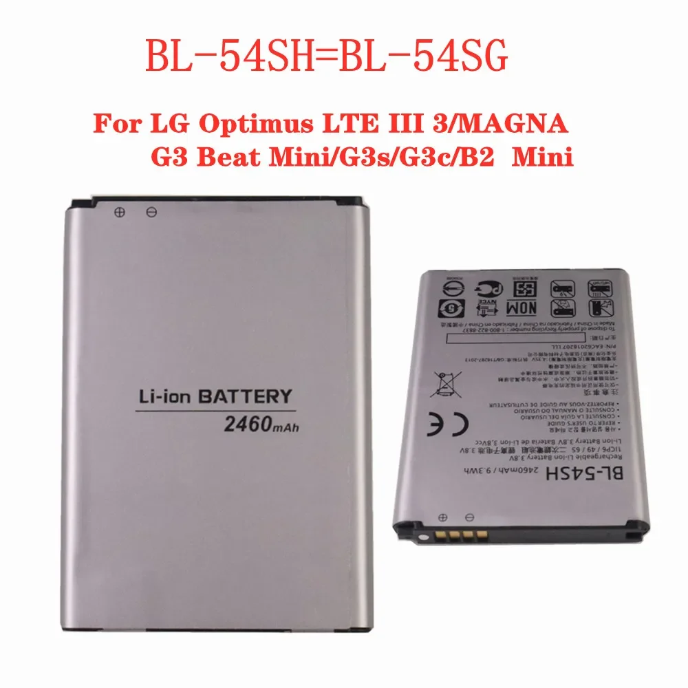 BL-54SH BL-54SG Battery BL54SH For LG MAGNA G3s G3c F7 Optimus 3 LTE III B2 G3 Beat Mini P698 D725 D729 D415 US780 LG870 Phone