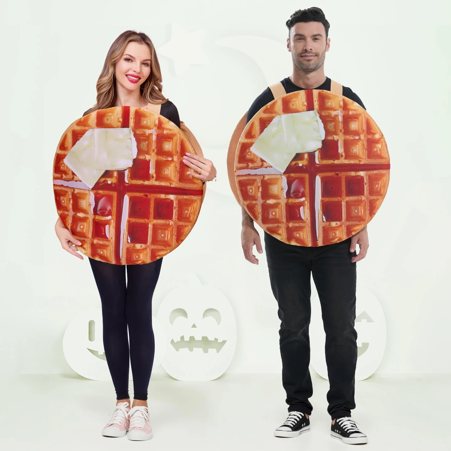 

Halloween Food Theme Waffle Role Play Costume Stage Clothes Children Creative Performance Clothes Cosplay Party Costumes DN21269