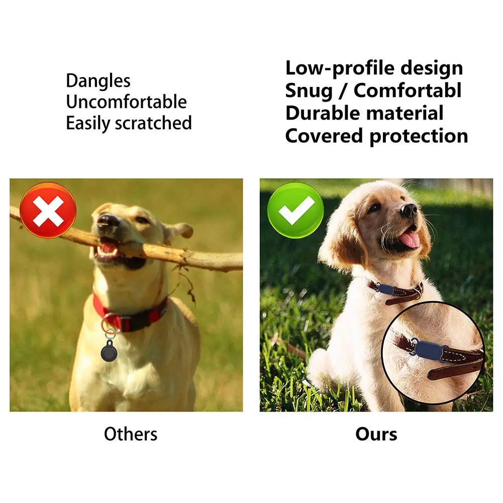 Silicone Cover For Galaxy SmartTag2 Protective Case Skin Cover Keychain Shock Resistant Smart Tag Holder Case For Dogs Cats