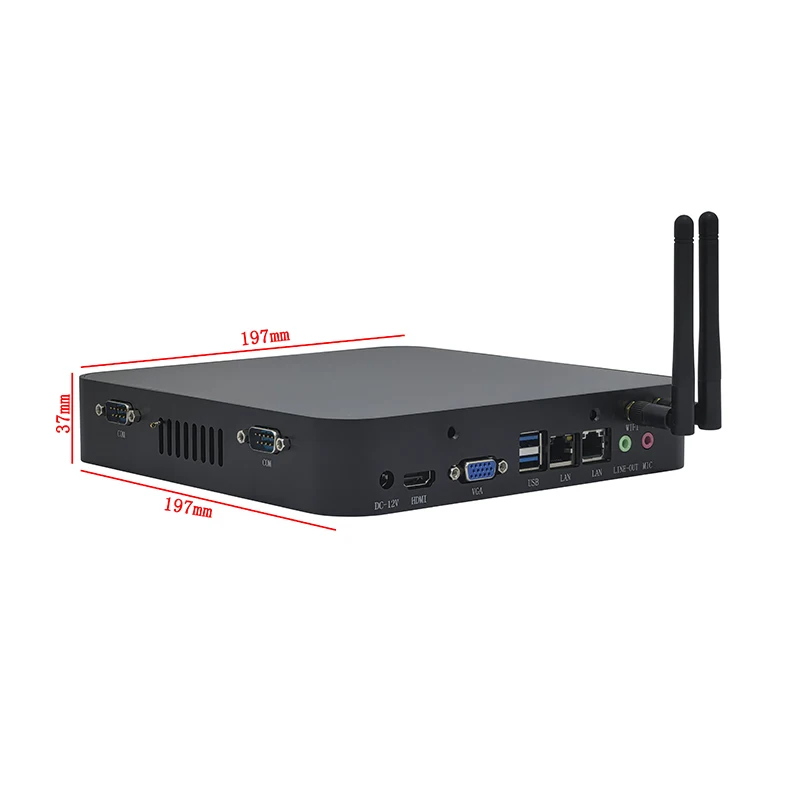 New 2026 ELSKY Hot Selling Dual LAN Thin Client HD4001 Mini PC  8th Gen Core I3 I5 I7 WIFI  Mini PC Linux Computer 4K Display