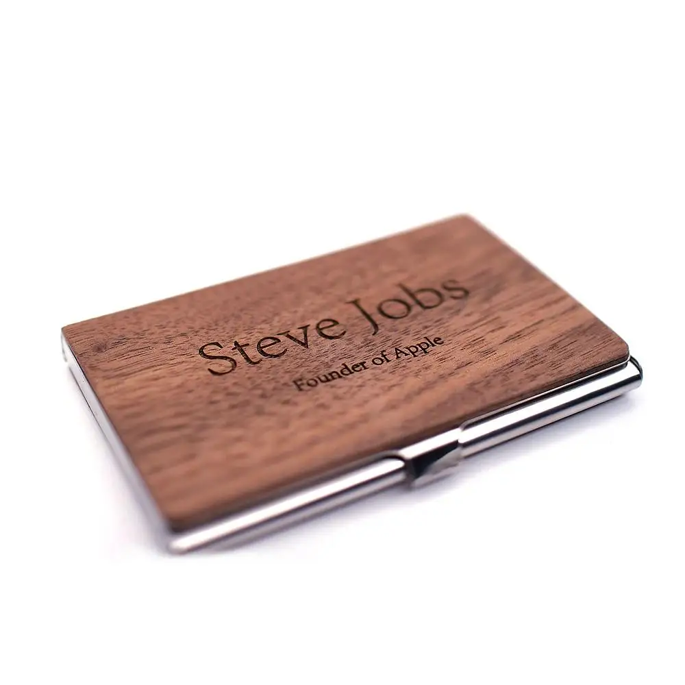 New Wood Function 24 Bits Card Case Business Card Holder Men Women Credit Passport Card Bag ID Passport Card Wallet CB001