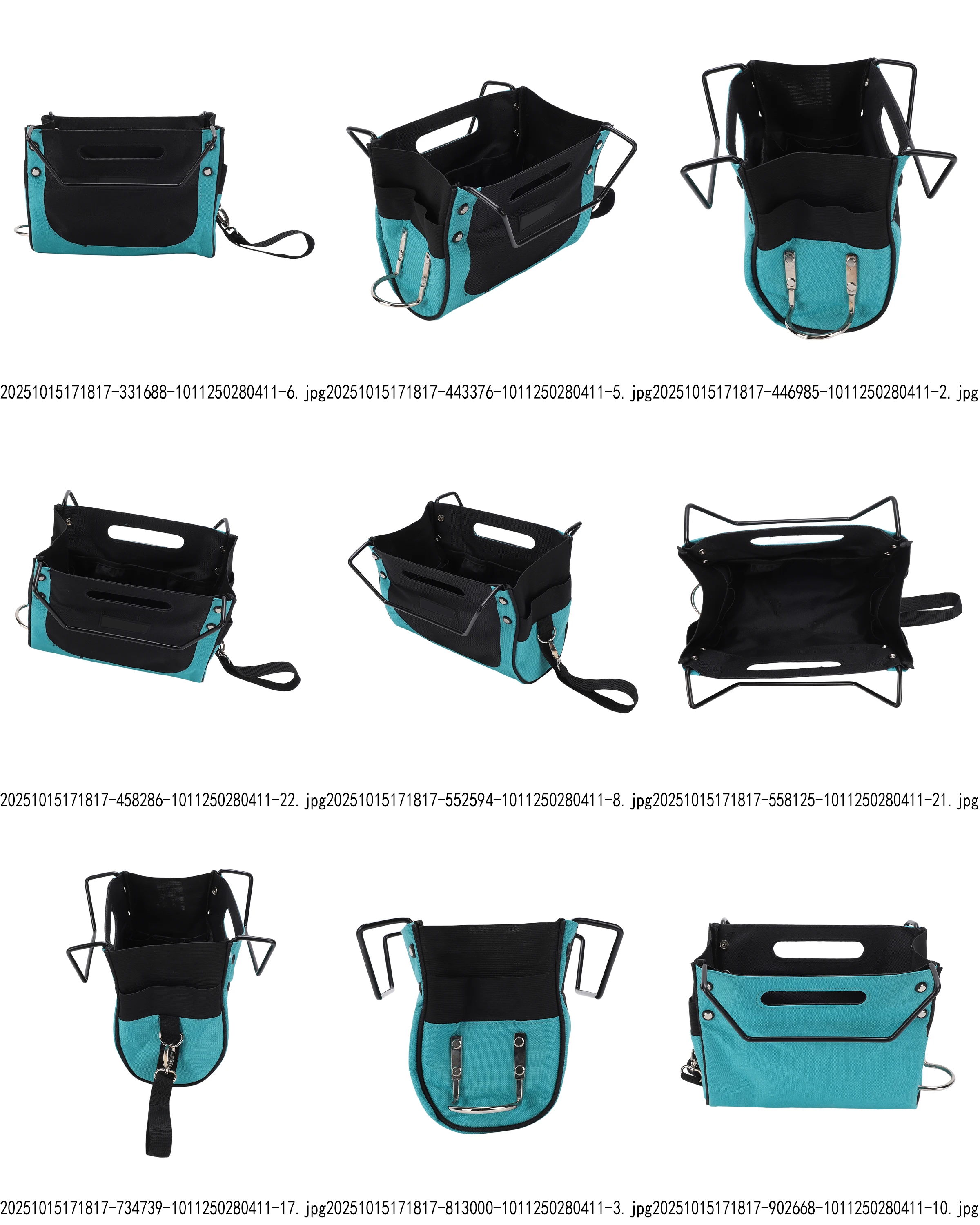 

Сумка для инструментов из ткани Оксфорд 600D с несколькими карманами, быстросъемная пряжка для стремянных лестниц, сумка для хранения молотка