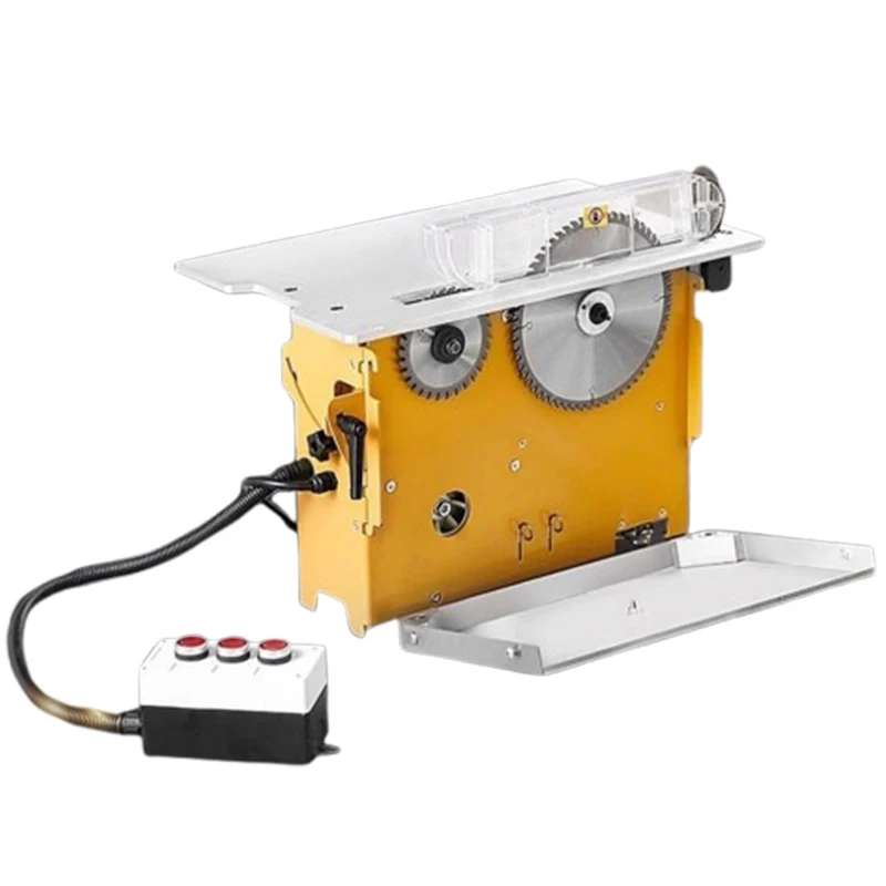 110/220V Electric Saw Table Integrated Machine Dust Free Table Panel Saw End Saw + Stretch Carpentry Tools Woodworking Bench Saw