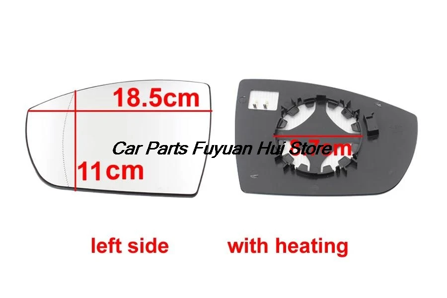Car Mirrors For Ford Ecosport 2013 - 2019 Car Accessories Exterior Mirrors Reflective Glass Lens Rearview Mirror Lenses