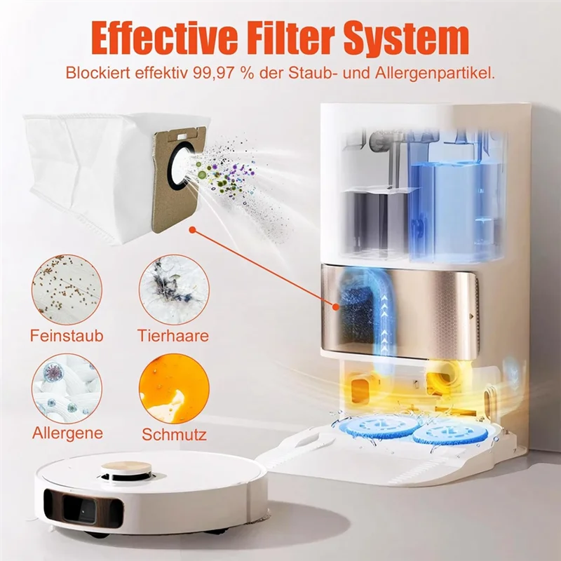 

Accessories Kit For Xiaomi X20+ / X10+ Robot Vacuum Cleaner Main Side Brush Hepa Filter Mop Cloth Dust Bags