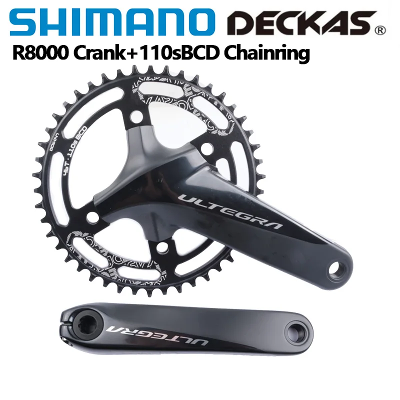 Shimano 105 R7000 Ultegra R8000 Crank 11Speed R7100 12Speed With Deckas 110sBCD Chainring Road Bicycle Crankset For Road Bike