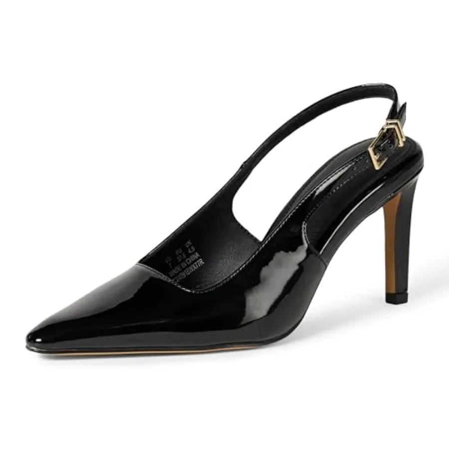 

Women's Pointed Toe Slingback Heels with Ankle Strap